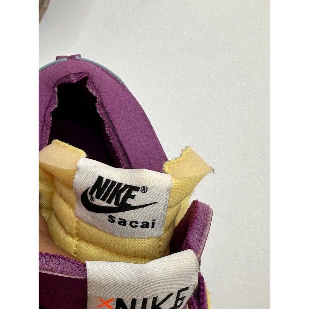 Nike x sacai  Low Purple Yellow Sneakers Women 9 - Picture 12 of 13
